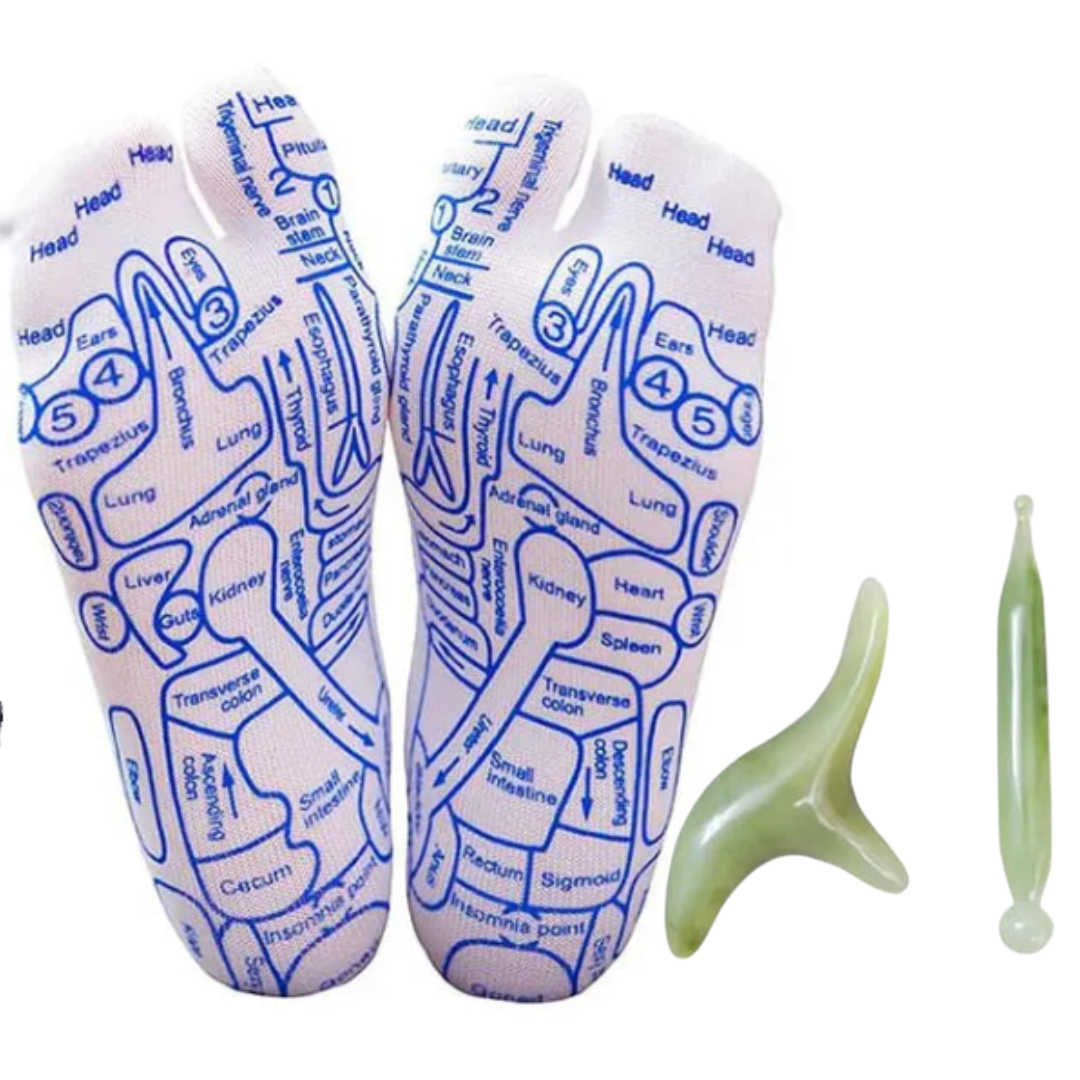 Reflexology Socks with Trigger Point Massage Tool