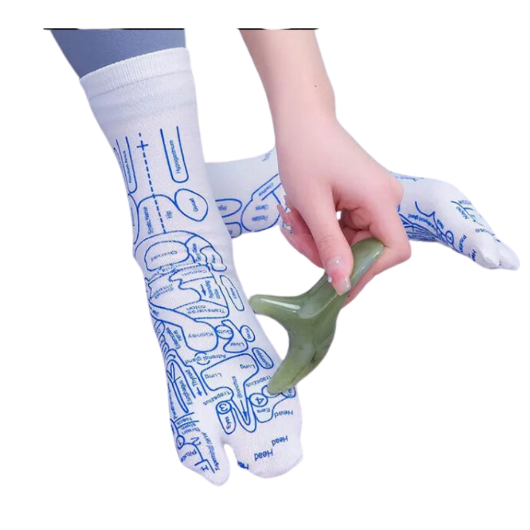 Reflexology Socks with Trigger Point Massage Tool