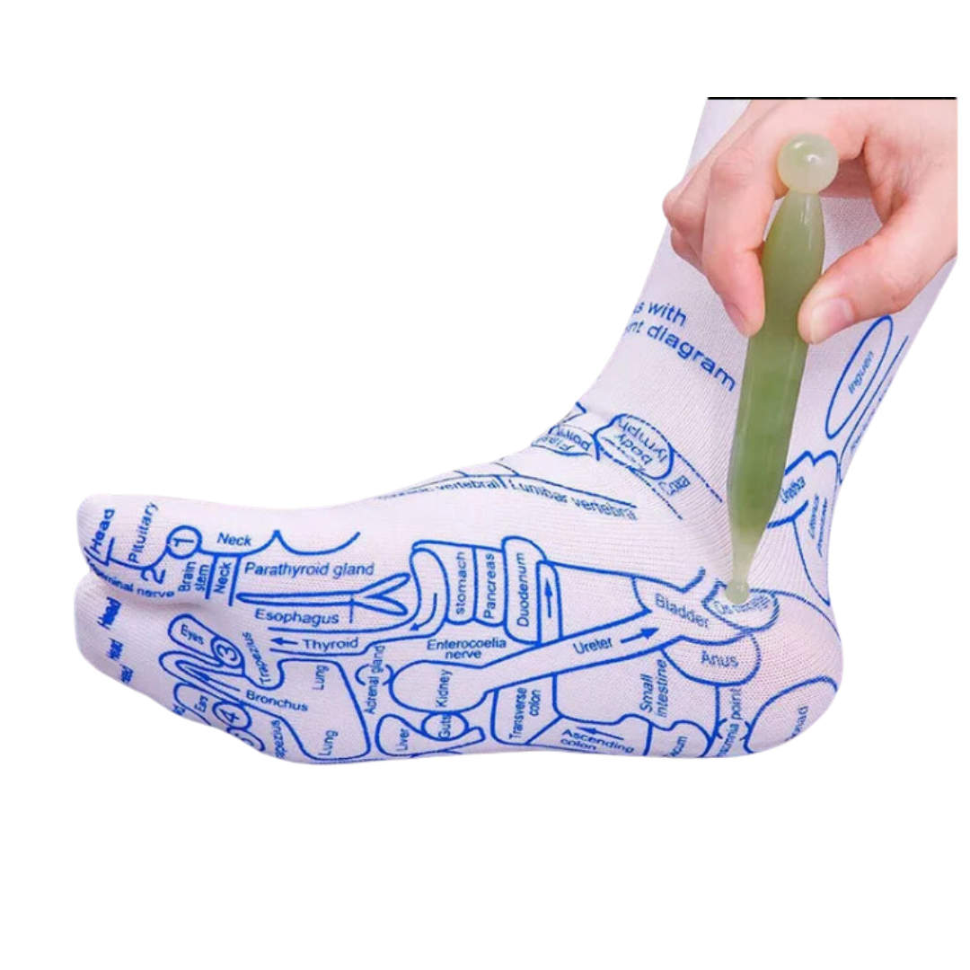 Reflexology Socks with Trigger Point Massage Tool