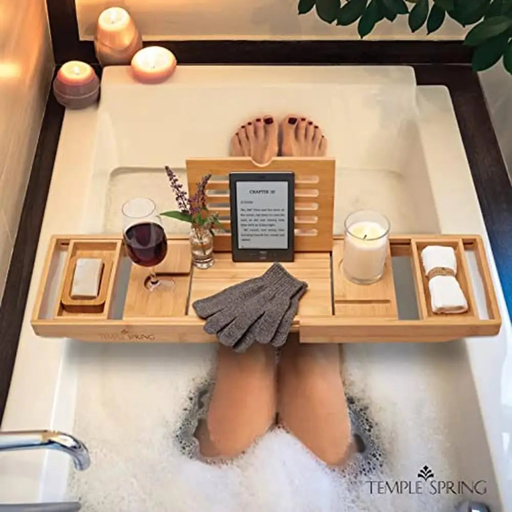 Bamboo Bathtub Caddy Tray